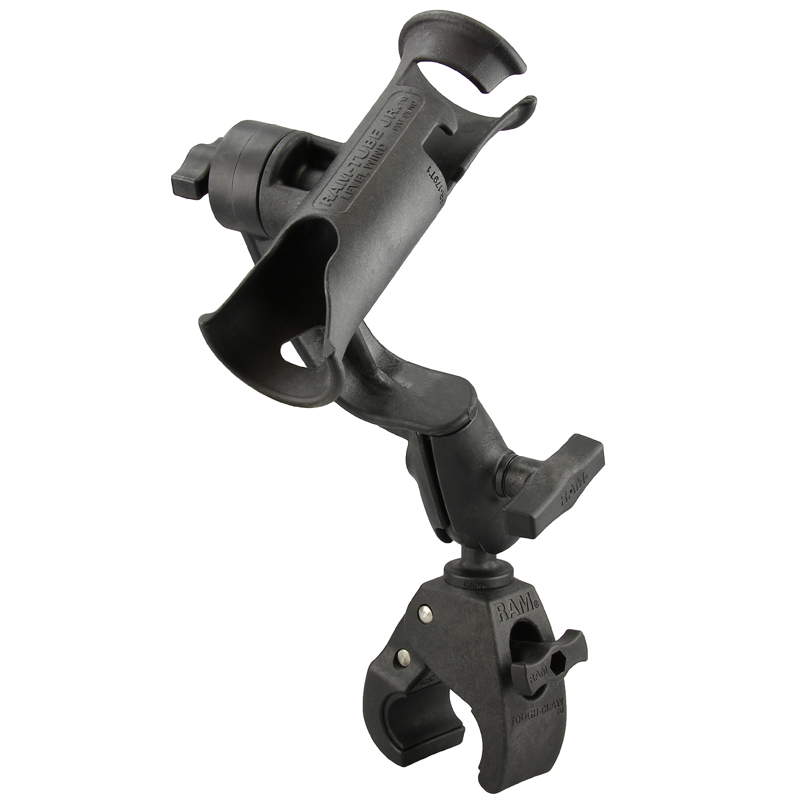RAP-390-RB-404U RAM Tube Jr. Angelrutenhalter mit RAM Revolution Verbindungsarm für C-Systeme und RAM Tough-Claw (mittel) 1