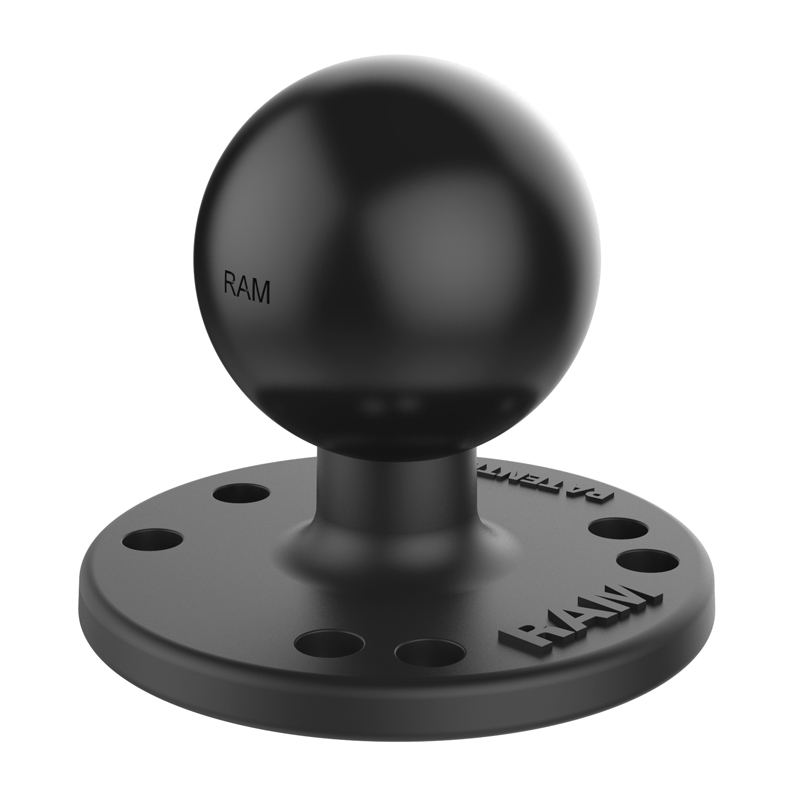 RAM-202U Round Base mit AMPS-Lochmuster und C-Kugel 1