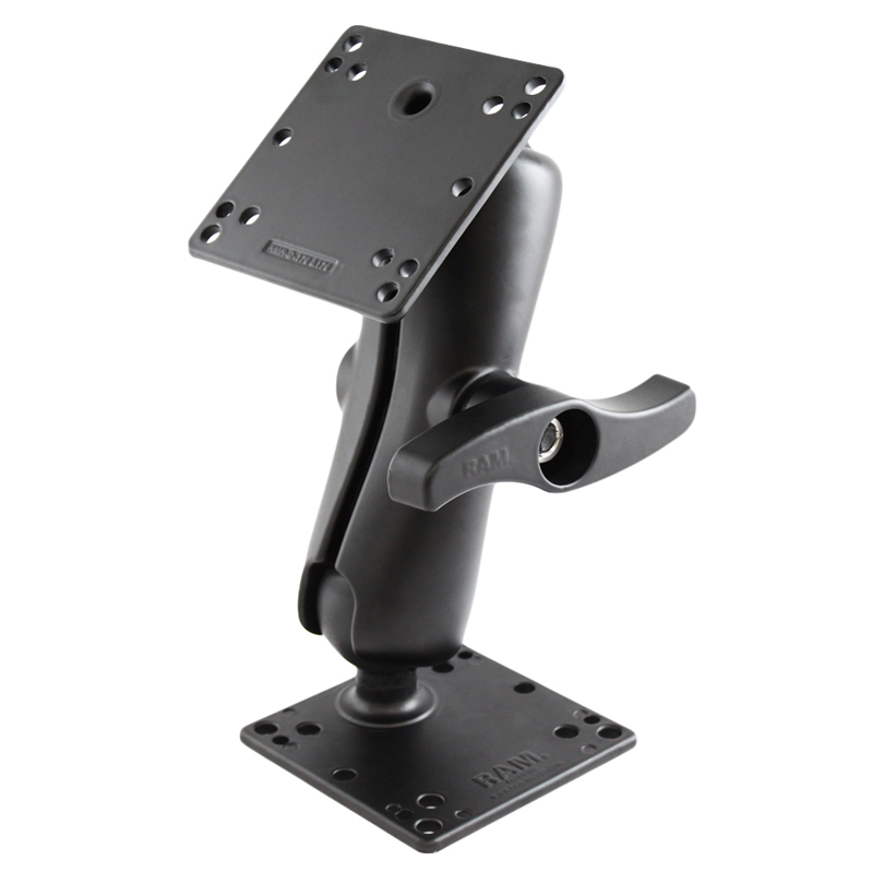 RAM-D-101-NEC1U Ram Mount Double Ball Mount D-Arm aus Aluminium mit 2 mal VESA-Platte 100x100 1