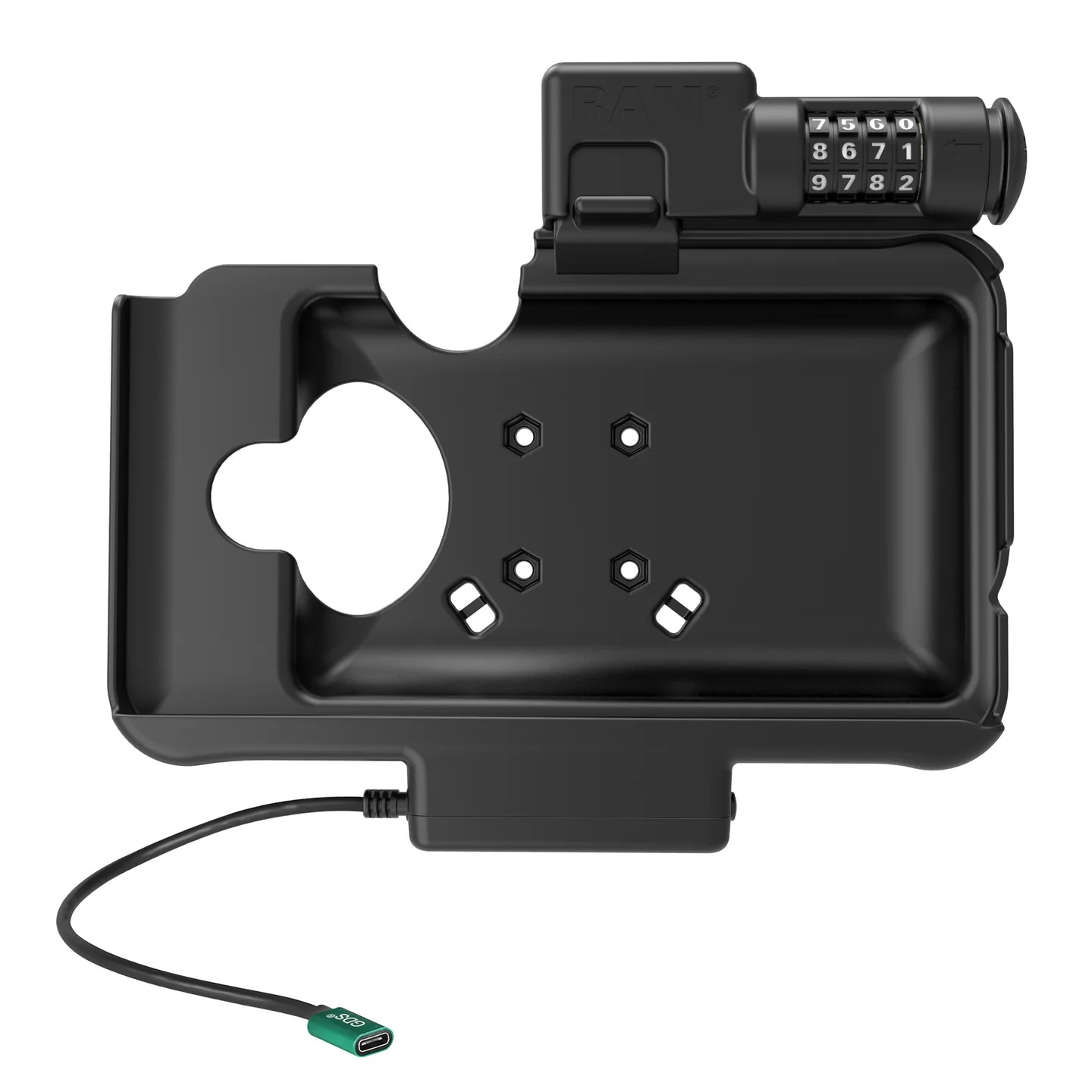 RAM-HOL-SAM58CPCLU EZ-Roll'r™ USB-C Ladedock für Samsung Tab Active5 & 3, mit Zahlenschloss 3