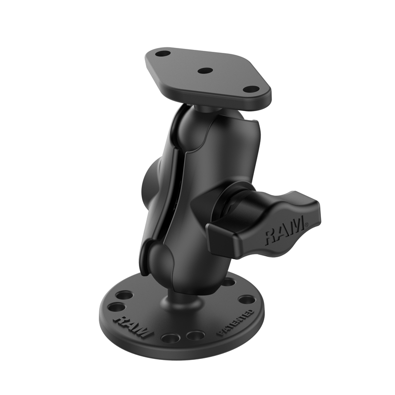 RAM-B-138U-A Double Ball Mount mit Diamond und Round Base (B-System) 1